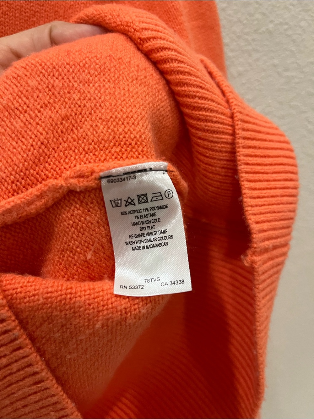 French Connection Coral Crewneck Sweater with Puff Shoulders - Picture 7 of 9